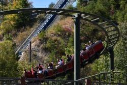 The FireChaser Express roller coaster at Dollywood.