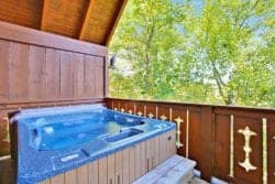 Hot tube on a deck
