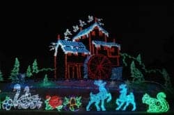 winterfest lights in the smoky mountains